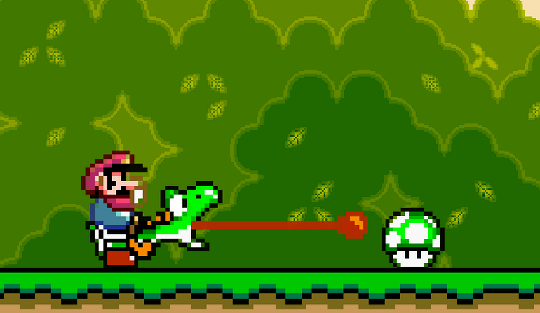 super mario world screenshot